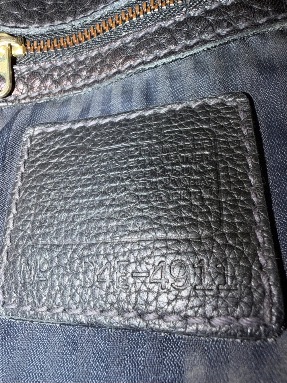Coach Two-Tone Brown Leather Backpack